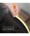 10m 12W/m LED strip, 168 LED per meter - 24V, IP20, 140lm/W, SMD2835