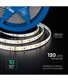 120 VT-2835 LED-lichtstrip 10W/m - Cree-chip 4000K IP20 24V 8mm dubbel PCB (10m/rol) (prijs per meter)