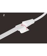 5m 230V RA93 waterdicht HiCri slim COB strip - Binnen/Buiten, IP67, 296 LED, 10W/m, plakstrip