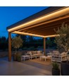 5m 230V RA93 waterdicht HiCri slim COB strip - Binnen/Buiten, IP67, 296 LED, 10W/m, plakstrip