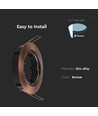 GU10 Brons inbouwspot - Rond, IP20, mooi design