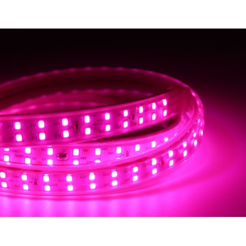 5 m. waterdichte groei LED strip - Compleet met stekker, 230V, IP67, 180 LED, 10W per meter