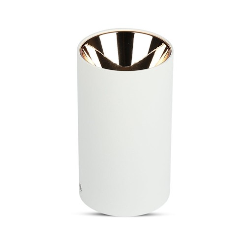 VT-882 lamp GU10 - rond, wit, roségoud