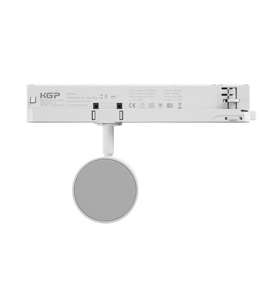 10W Bluetooth speaker voor 3-fase rail - Wit, Bluetooth 5.4, directe stroom via rail, IP20