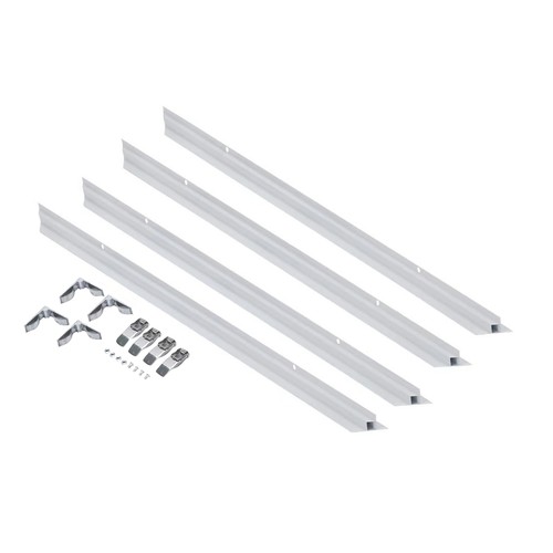 Inbouwframe 60x60 panelen - Wit, aluminium