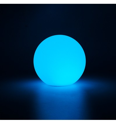 Ø10 cm RGB LED bal - Oplaadbaar, met afstandsbediening, IP66