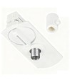 Lamphouder voor 1-fase rails - Wit, 1F2W