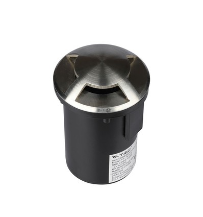 MR16 / GU5.3 grondspot, 12V - IP67, roestvrij staal, Ø8,7cm, zonder lichtbron