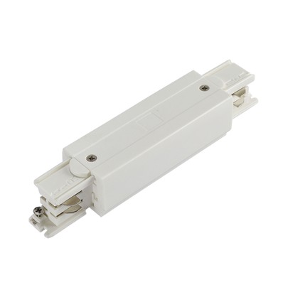 Witte Betápos connector voor railsysteem - 32x32x203mm, IP20, 2 jaar garantie