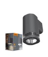 GU10 wandlamp - IP54 buiten, grijs, aluminium, zonder lichtbron
