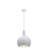 E27 Designer hanglamp, Ø28cm - Keramiek en metaal, wit, exclusief lichtbron