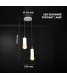 2x5W LED Designer hanglamp - Ø15cm, 3000K, incl. lichtbron