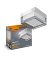9W vierkante LED wand/plafondlamp - 3CCT, IP65, wit, Bulkhead