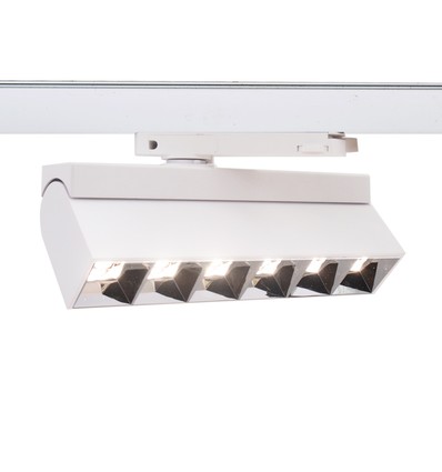36W 3-fase RA92 LED-railverlichting - 23,5 cm, wit, verstelbaar