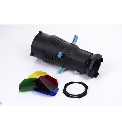 Snoot voor fotolamp met kleurfilters - voor fotoprojectoren, incl. kleur- en effectfilters