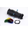 Snoot voor fotolamp met kleurfilters - voor fotoprojectoren, incl. kleur- en effectfilters