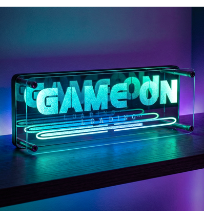 RGB Game On Neon Bord - Infinity Mirror-effect, Bluetooth, App-bediening