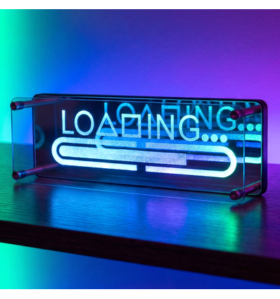 RGB LOADING Neon Sign - Infinity Mirror effect, Bluetooth, App-besturing