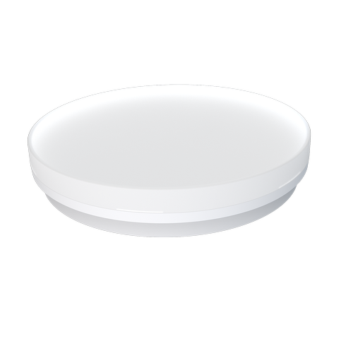 24/18/13W LED CCT plafondlamp - Ø28cm, Hoogte: 5cm, IP54, witte rand, incl. lichtbron