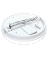 24/18/13W LED dimbare CCT plafondlamp - Ø28cm, IP54, witte rand