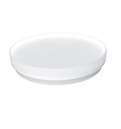 24/18/13W LED dimbaar CCT plafondlamp - Ø28cm, hoogte: 5cm, witte rand, incl. lichtbron