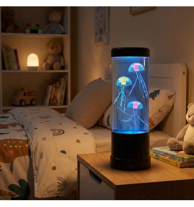 Jellyfish RGB 25 cm hoge lamp - Ø9 cm, perfect voor kinderen en jong van geest