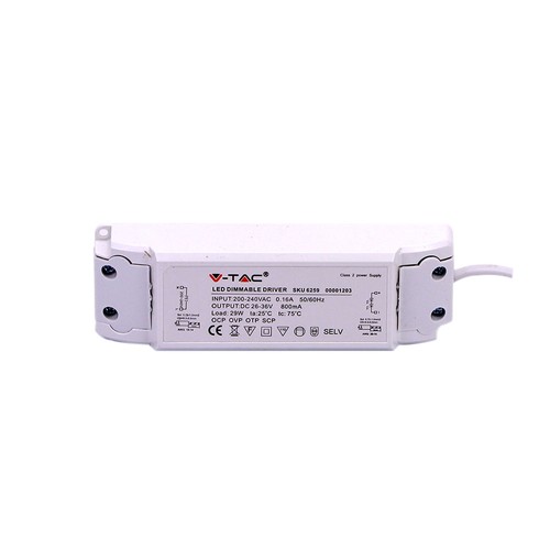 29W LED driver voor paneel - 800mA, 26-36V, niet dimbaar