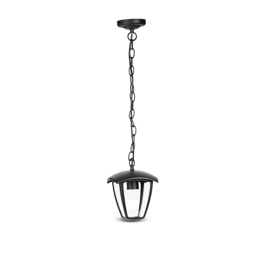 E27 tuinlamp in aluminium - IP44 buiten, zwart, 74cm hoog, zonder lichtbron
