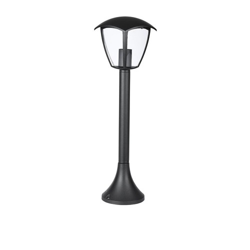 E27 tuinlamp, 60cm - Zwart, IP44, aluminium, voor tuin en paden, zonder lichtbron