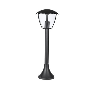 E27 tuinlamp, 60cm - Zwart, IP44, aluminium, voor tuin en paden, zonder lichtbron