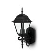 E27 buitenwandlamp / lantaarn - Mat zwart, IP44, opwaarts licht, exclusief lichtbron