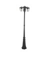 199cm 3 x E27 tuinlamp - IP44, grafietzwart, aluminium, 3 jaar garantie