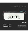 60W / 12V DC voeding - 5A, IP67 waterdicht, Slim design