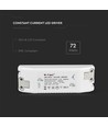 72W / 1600mA LED driver voor paneel - 30-42V, flicker free, 5 jaar garantie, IP20 indoor