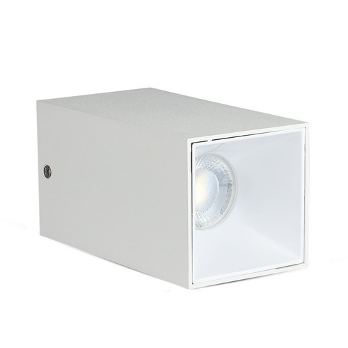 Vt-882 lamp GU10 - vierkant, wit+wit