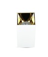 GU10 vierkante opbouwspot - Wit/Goud, aluminium, 8x8cm