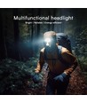 3W LED hoofdlamp - IP43, wit en RGB licht, 8 lichtfuncties, incl. beugel