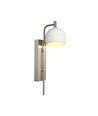 190x120x430 mm VT-89021 wandlamp 10W - LED, decoratief, 3000K, geborsteld nikkel + wit