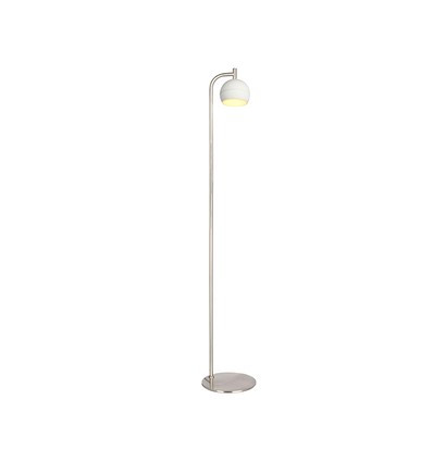 10W designer vloerlamp - 1200lm, 120lm/W, 3000K, geborsteld nikkel, hoogte 141cm