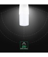 T37 VT-237 LED 7,5W E27 - plastic lamp, Cree-chip, 4000K, 6 jaar garantie