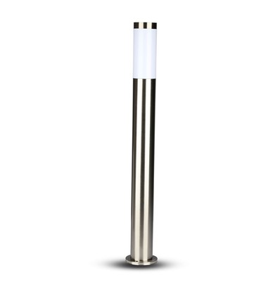 110cm LED tuinlamp met sensor - E27 fitting, IP44, roestvrij staal, PIR sensor, antraciet grijs