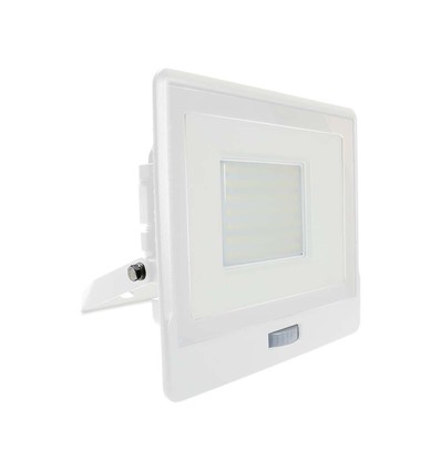 50W LED breedstraler met sensor, Samsung LED chip - IP65, wit, 4000lm, 100 graden stralingshoek