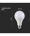 E27 20W LED lamp - A80, Samsung LED chip, 120lm/W