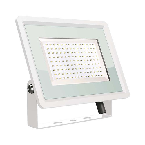 200W LED breedstraler - 88lm/W, IP65, witte behuizing, 4000K, buiten