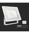 200W LED breedstraler - 88lm/W, IP65, witte behuizing, 4000K, buiten