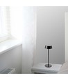 2W oplaadbare LED tafellamp, IP54 - 200lm, dimbaar, touch, 8-10 uur batterij, zwarte afwerking