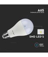 A65 VT-2015 LED 15W E27 - plastic lamp, 6500K, 200°, 3 stuks per verpakking