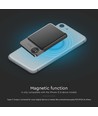 10000mAh draadloze magnetische powerbank, 20W - Ultra-dun, aluminium, MagSafe, digitaal display, space grey