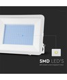 200W LED breedstraler met Samsung chip - 100lm/W, IP65, witte behuizing, wit glas, 6500K