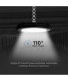 100W LED high bay UFO - 85lm/W, IP65, 110 graden, 4000K